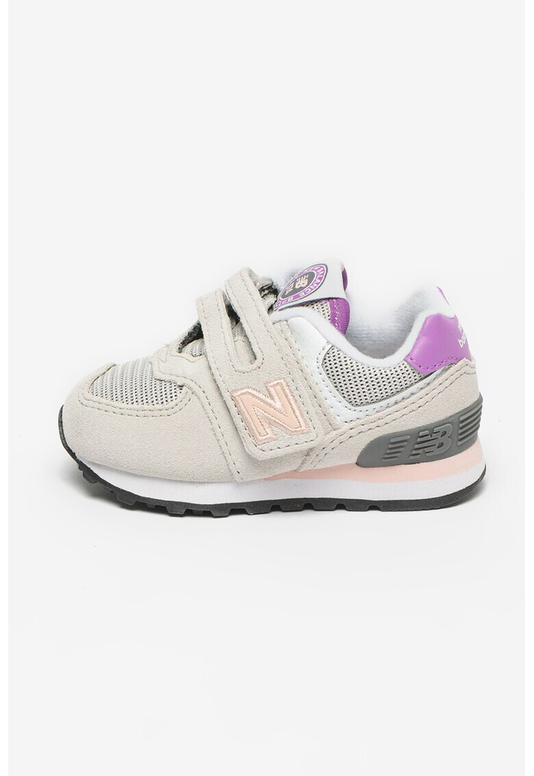 New Balance Велурени спортни обувки 574 с текстил - Pepit.bg