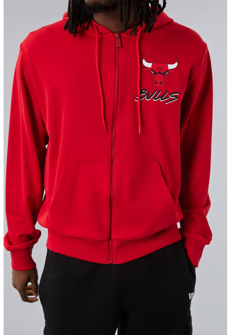 New Era Худи Chicago Bulls NBA Script с цип - Pepit.bg
