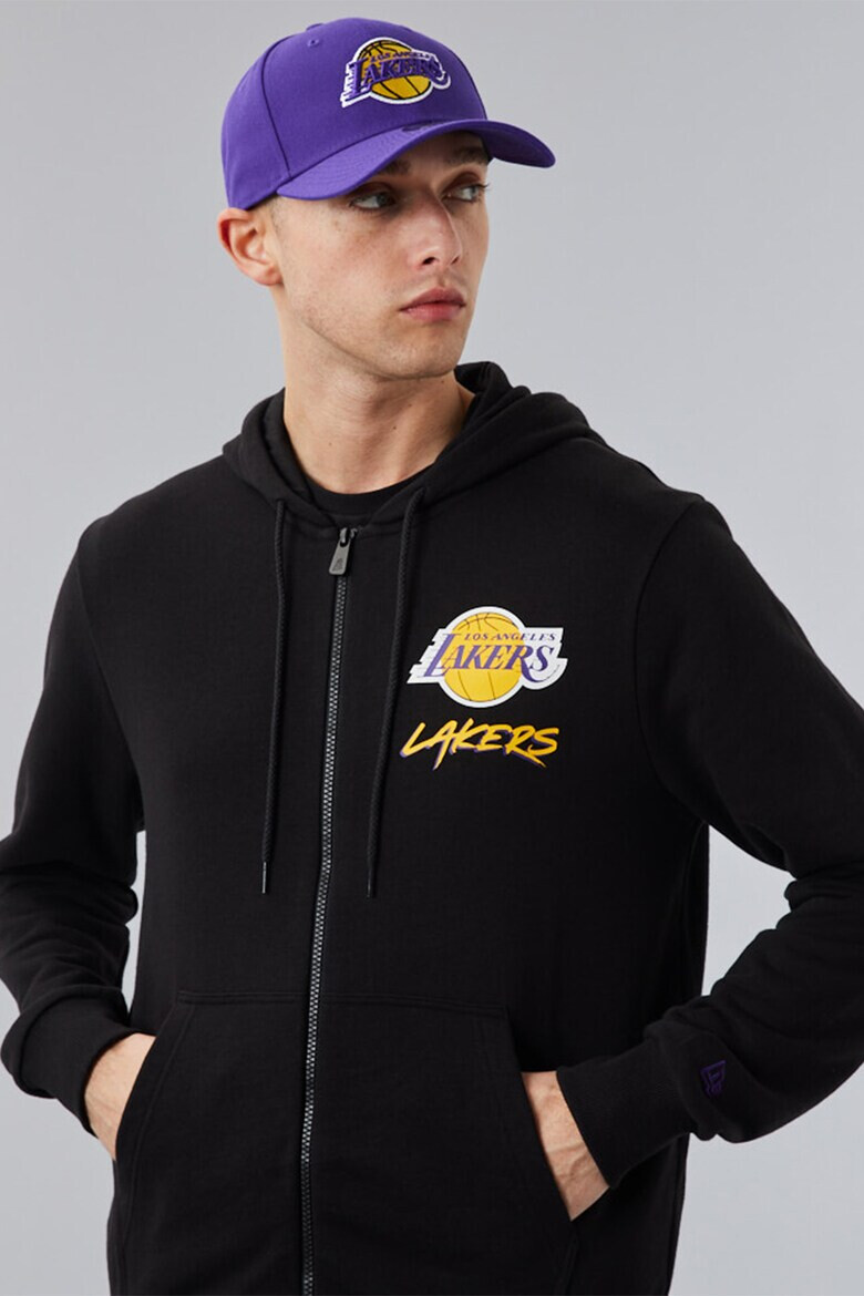 New Era Худи LA Lakers NBA Script с цип - Pepit.bg