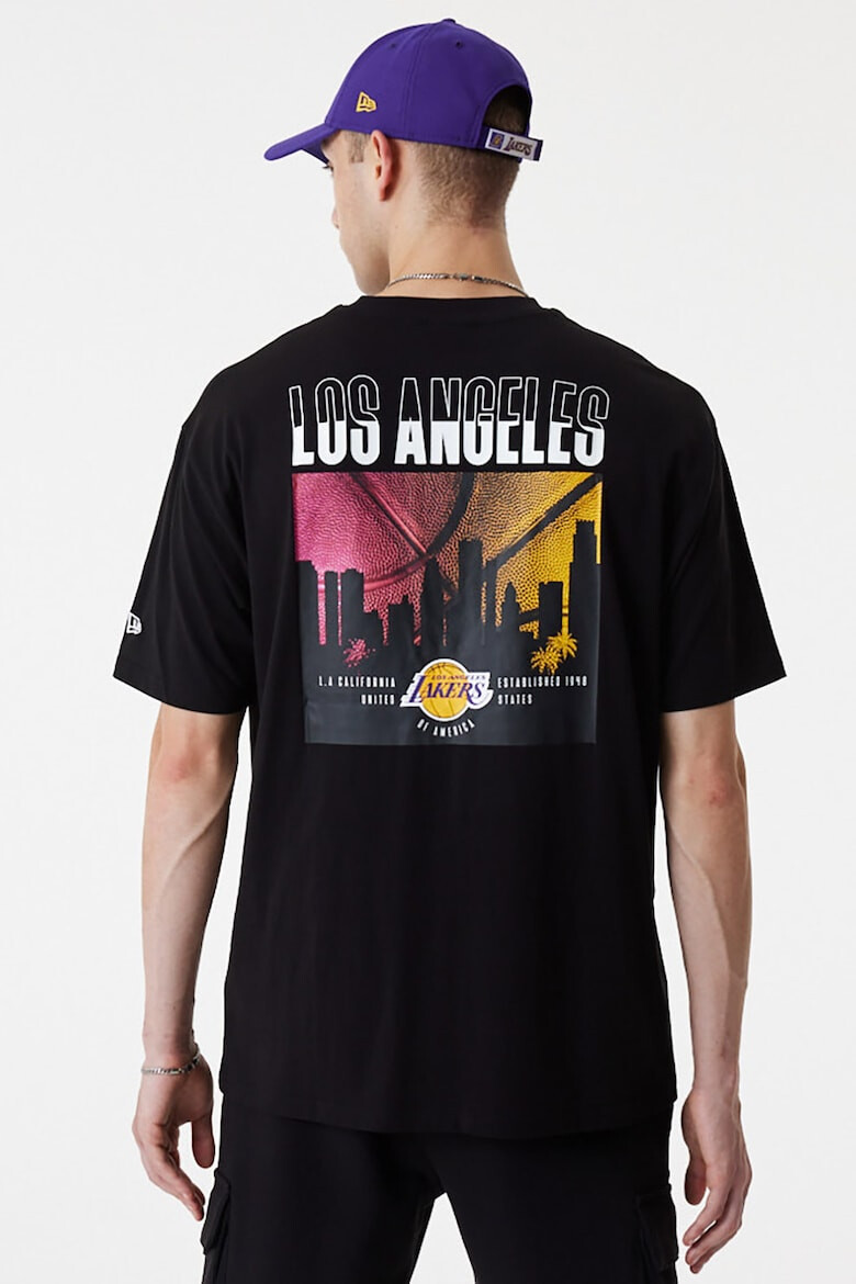 New Era Памучна тениска Los Angeles Lakers - Pepit.bg