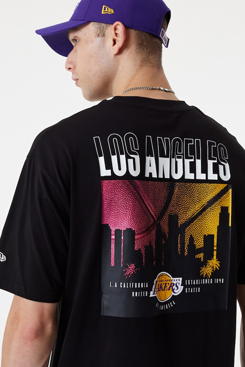 New Era Памучна тениска Los Angeles Lakers - Pepit.bg