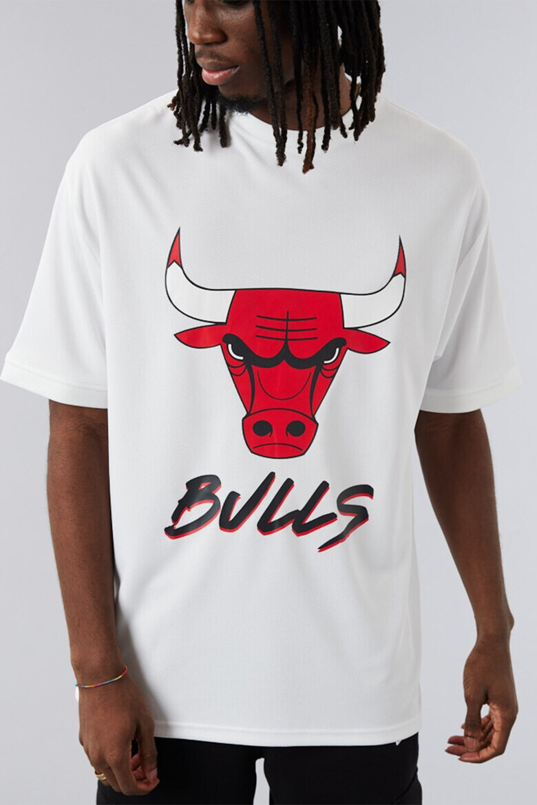 New Era Тениска Chicago Bulls NBA Script с овално деколте - Pepit.bg