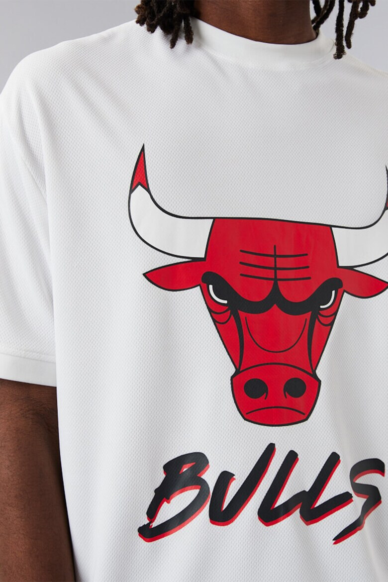 New Era Тениска Chicago Bulls NBA Script с овално деколте - Pepit.bg