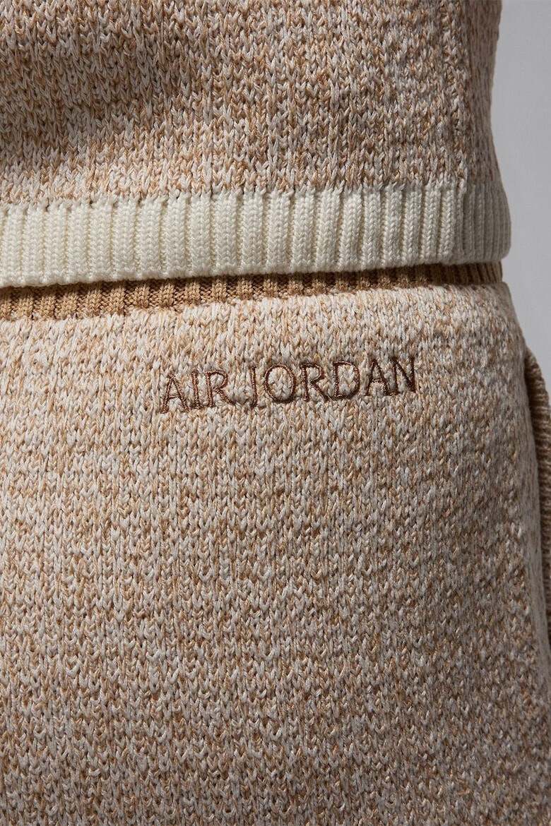 Nike Баскетболни шорти с лен Air Jordan - Кафяв меланж - Pepit.bg