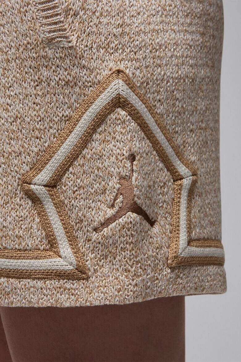 Nike Баскетболни шорти с лен Air Jordan - Кафяв меланж - Pepit.bg