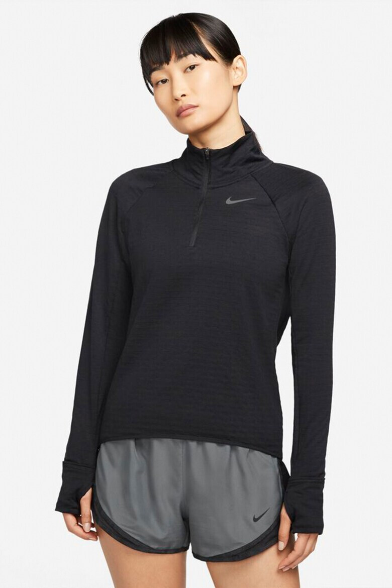 Nike Блуза Element Therma-Fit за бягане с къс цип - Pepit.bg