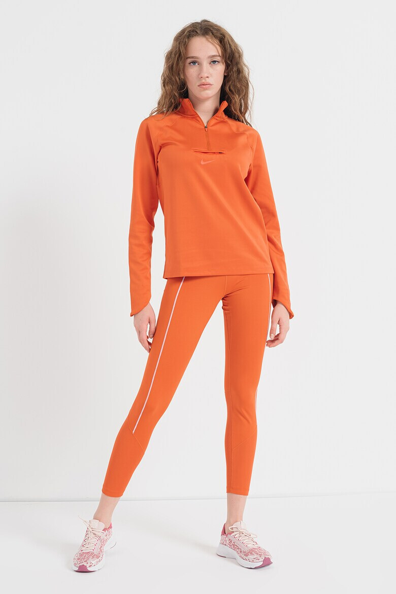 Nike Блуза за бягане Element с къс цип и Dri-Fit - Pepit.bg