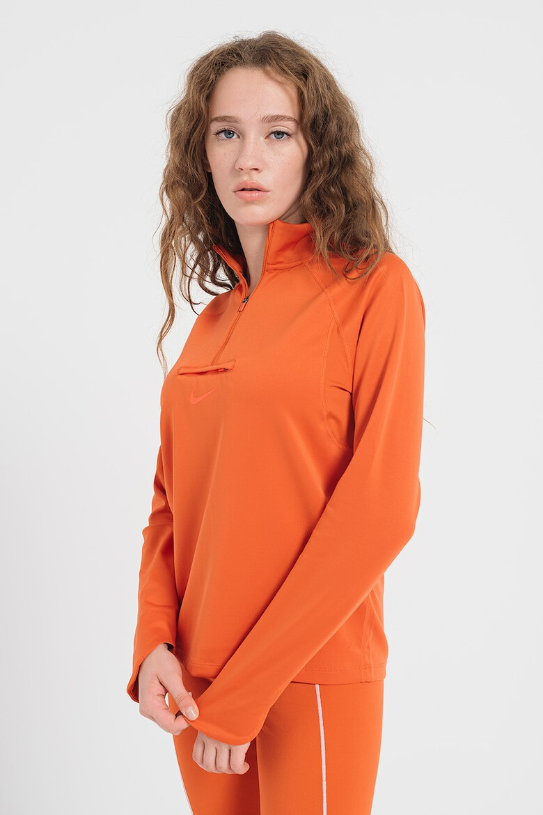 Nike Блуза за бягане Element с къс цип и Dri-Fit - Pepit.bg