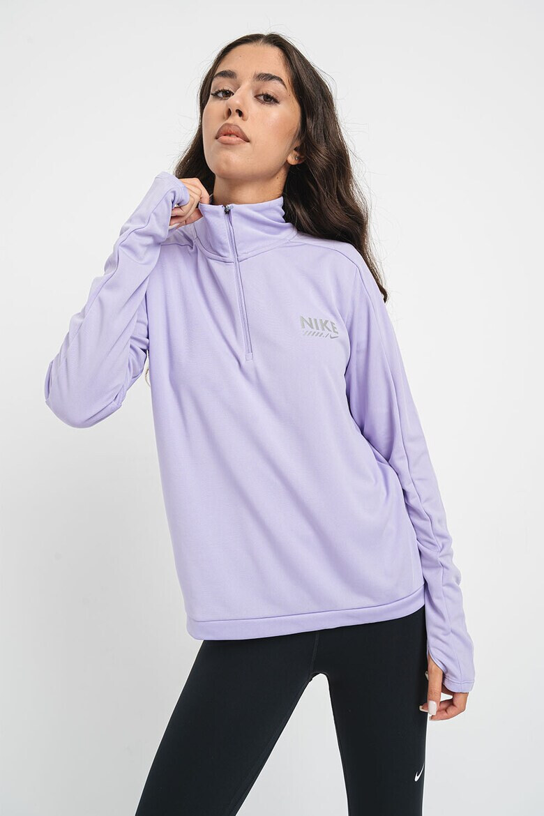 Nike Блуза за бягане с къс цип - Pepit.bg