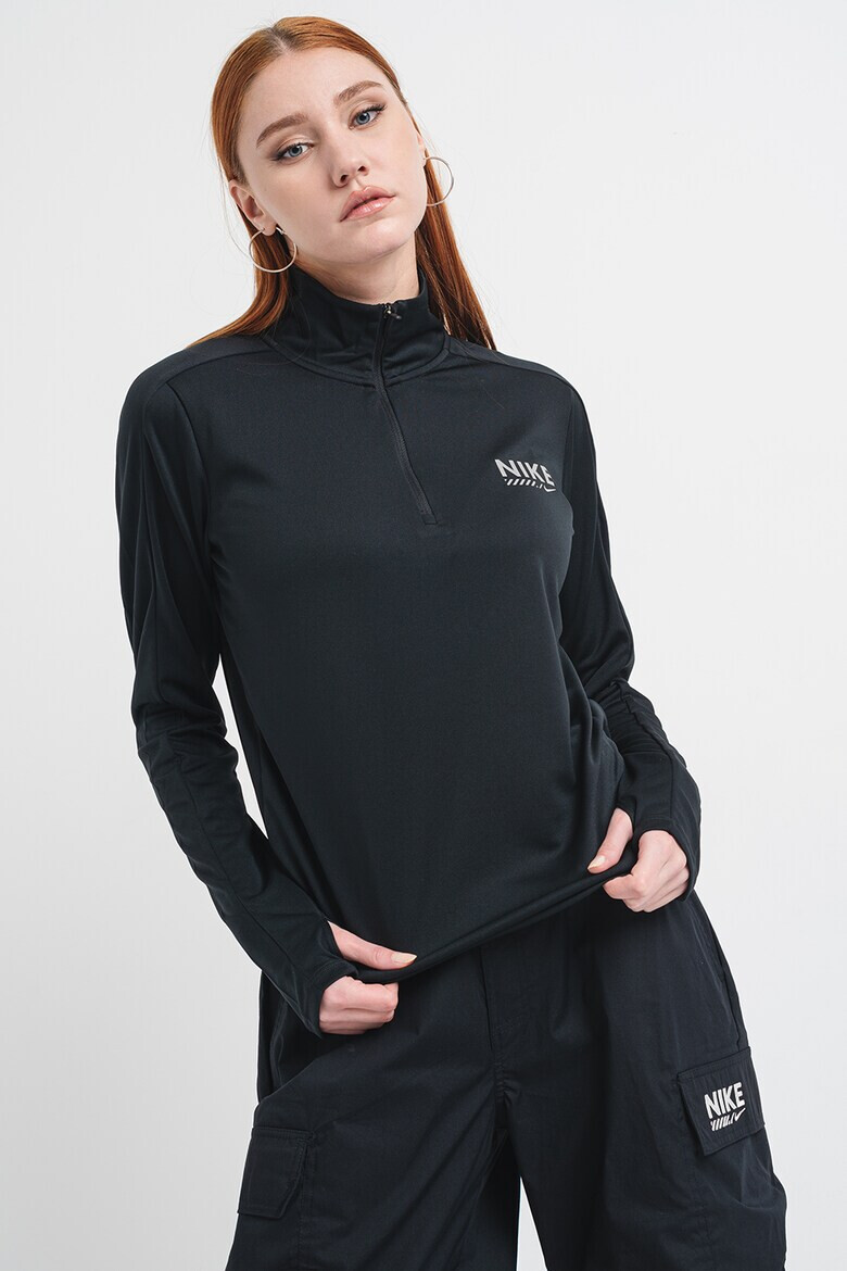 Nike Блуза за бягане с къс цип - Pepit.bg