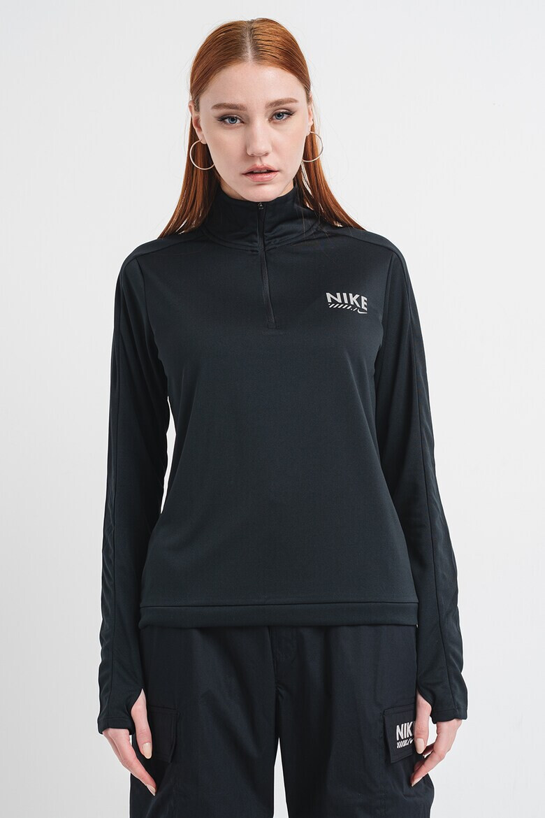 Nike Блуза за бягане с къс цип - Pepit.bg