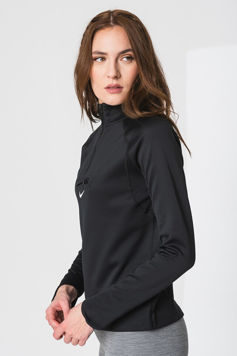 Nike Блуза за бягане Element с къс цип и Dri-Fit - Pepit.bg