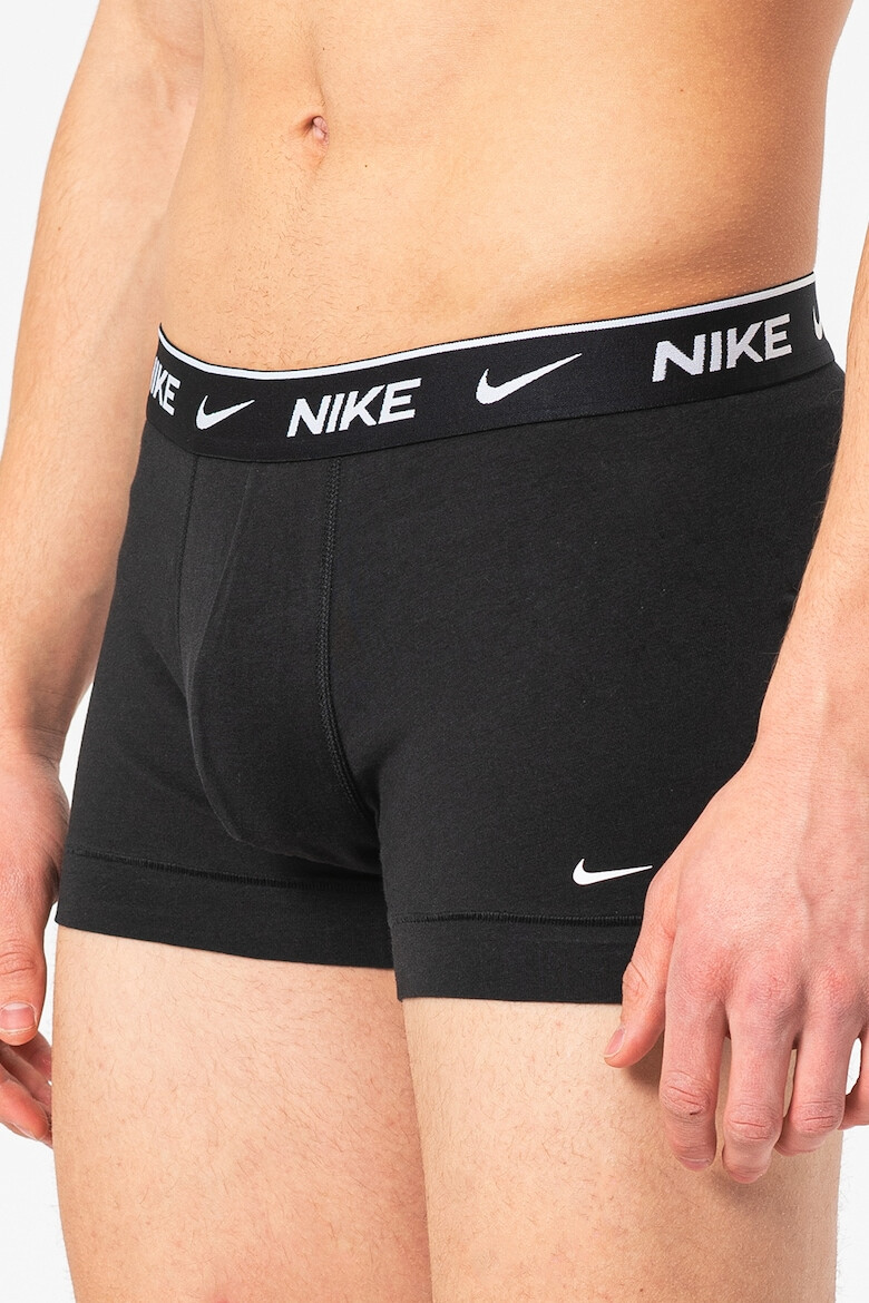 Nike Боксерки с лого - 3 чифта - Бял/Черен/Сив - Pepit.bg