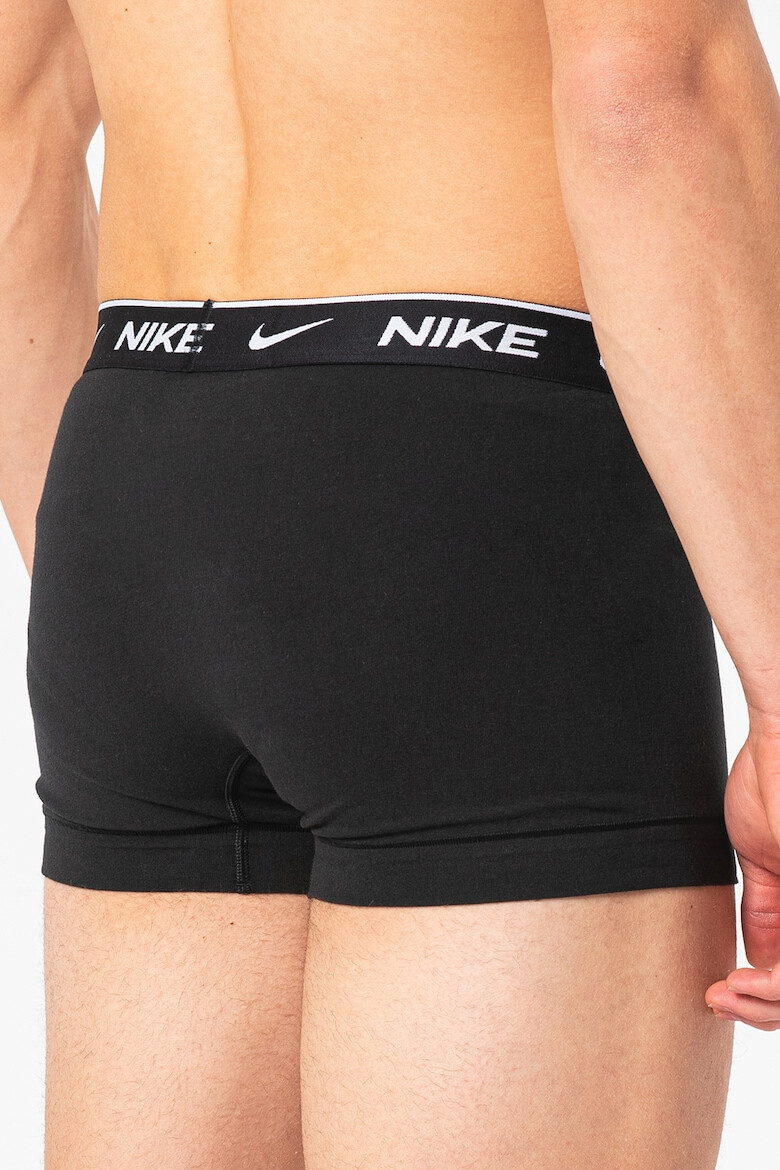 Nike Боксерки с лого - 3 чифта - Бял/Черен/Сив - Pepit.bg