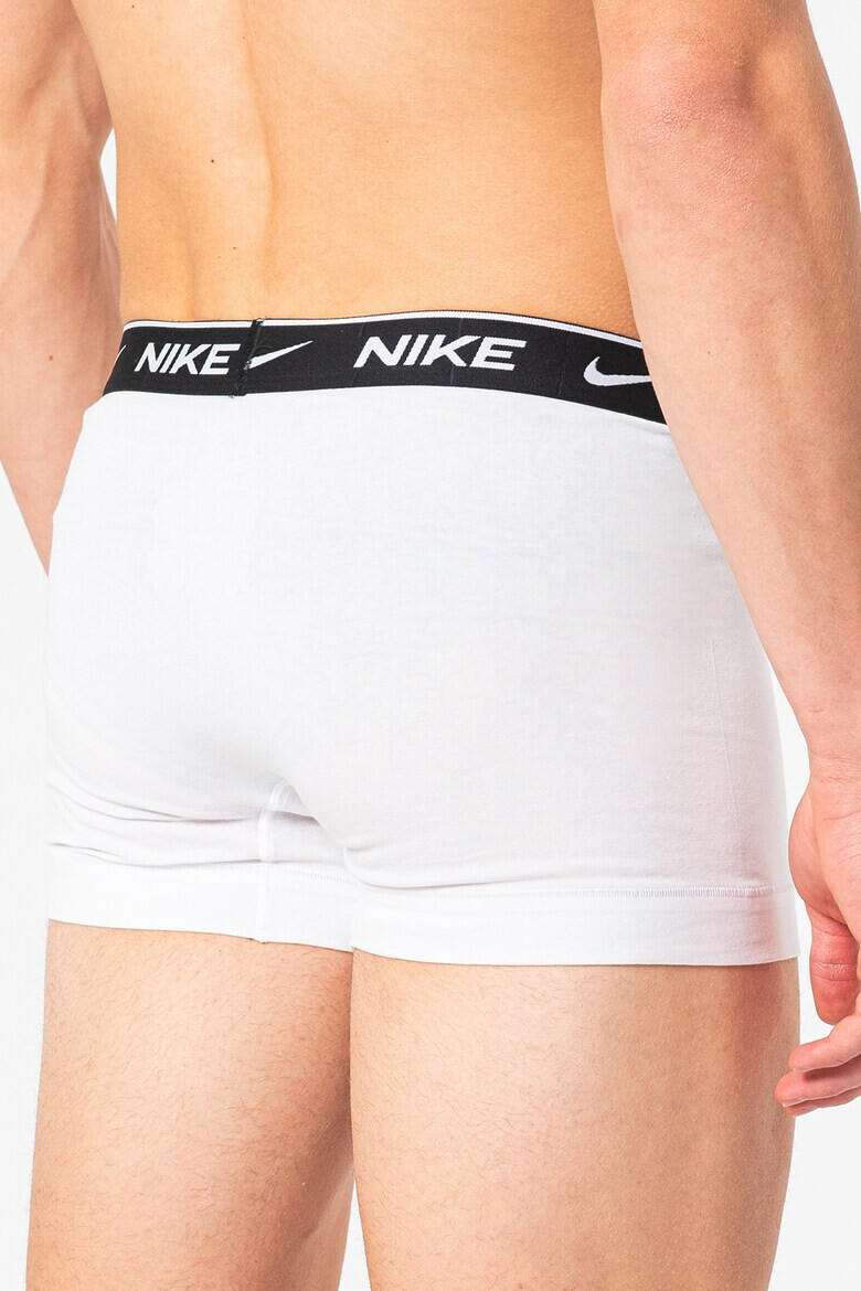Nike Боксерки с лого - 3 чифта - Бял/Черен/Сив - Pepit.bg