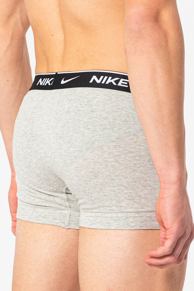 Nike Боксерки с лого - 3 чифта - Бял/Черен/Сив - Pepit.bg