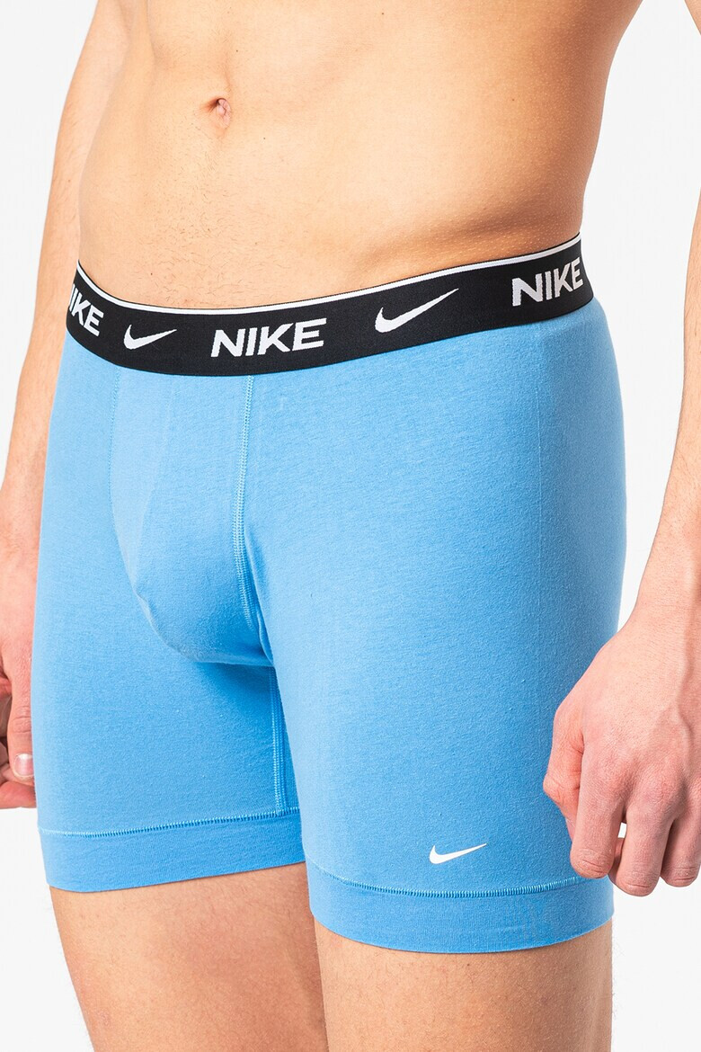 Nike Боксерки с лого - 3 чифта - Зелен/Черен/Син - Pepit.bg