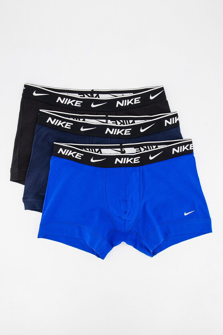 Nike Боксерки с лого - 3 чифта - Черен/Син - Pepit.bg