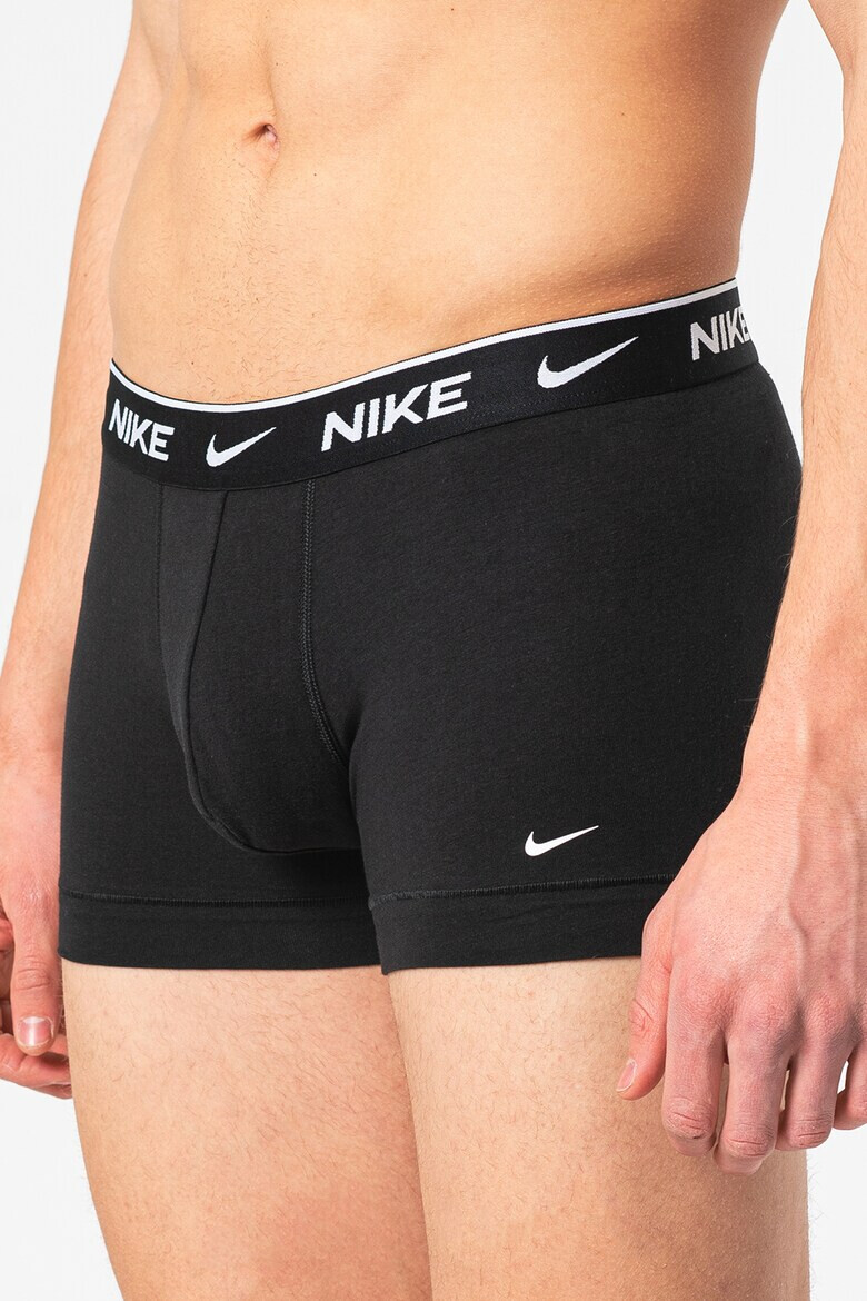 Nike Боксерки с лого - 3 чифта - Черен/Син - Pepit.bg