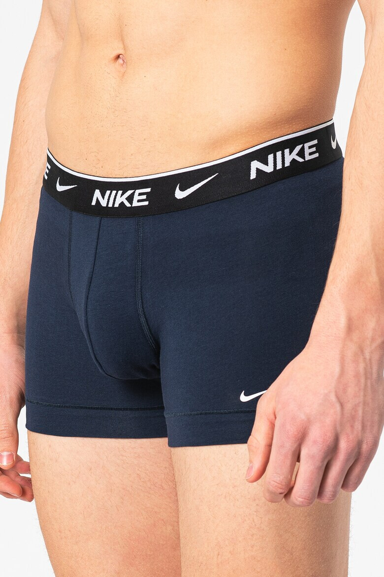 Nike Боксерки с лого - 3 чифта - Черен/Син - Pepit.bg
