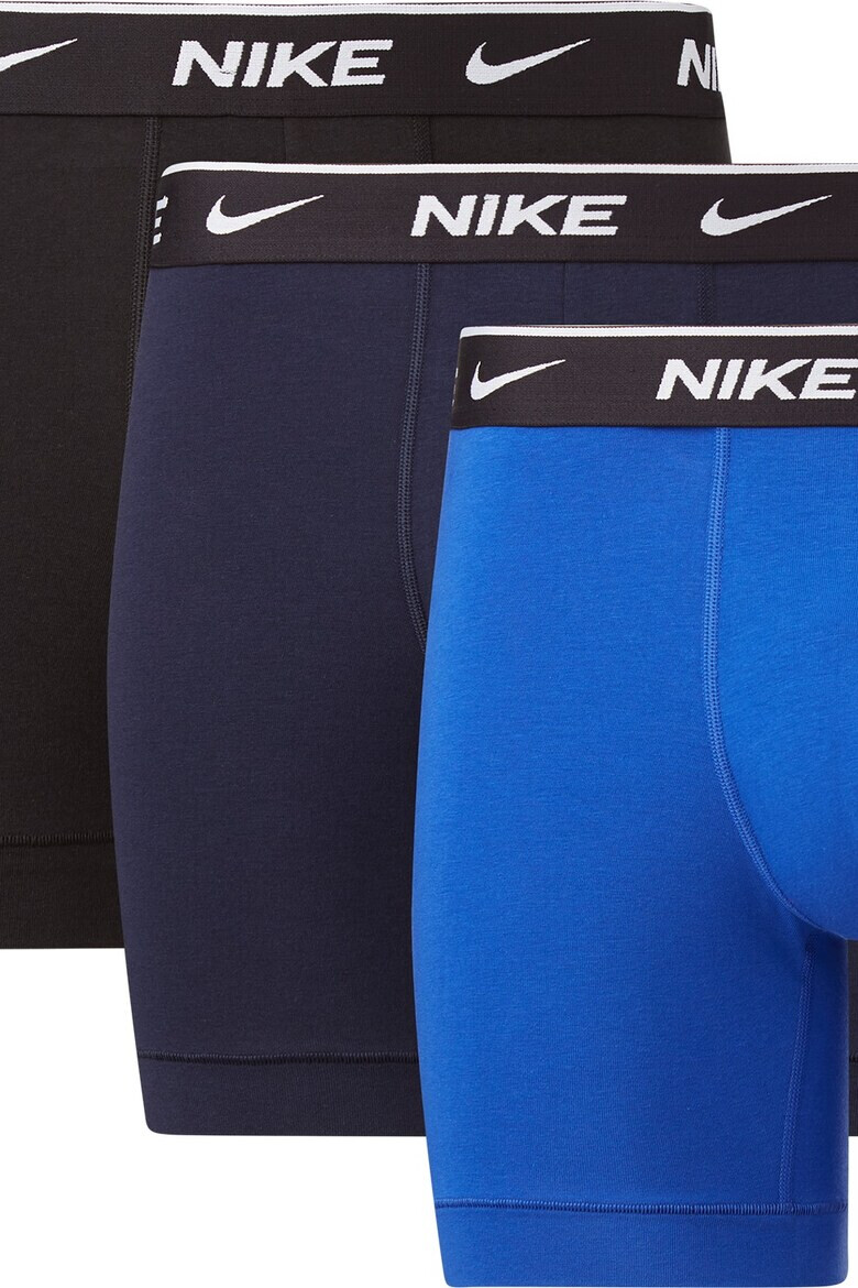 Nike Боксерки с лого - 3 чифта - Черен/Тъмносин - Pepit.bg