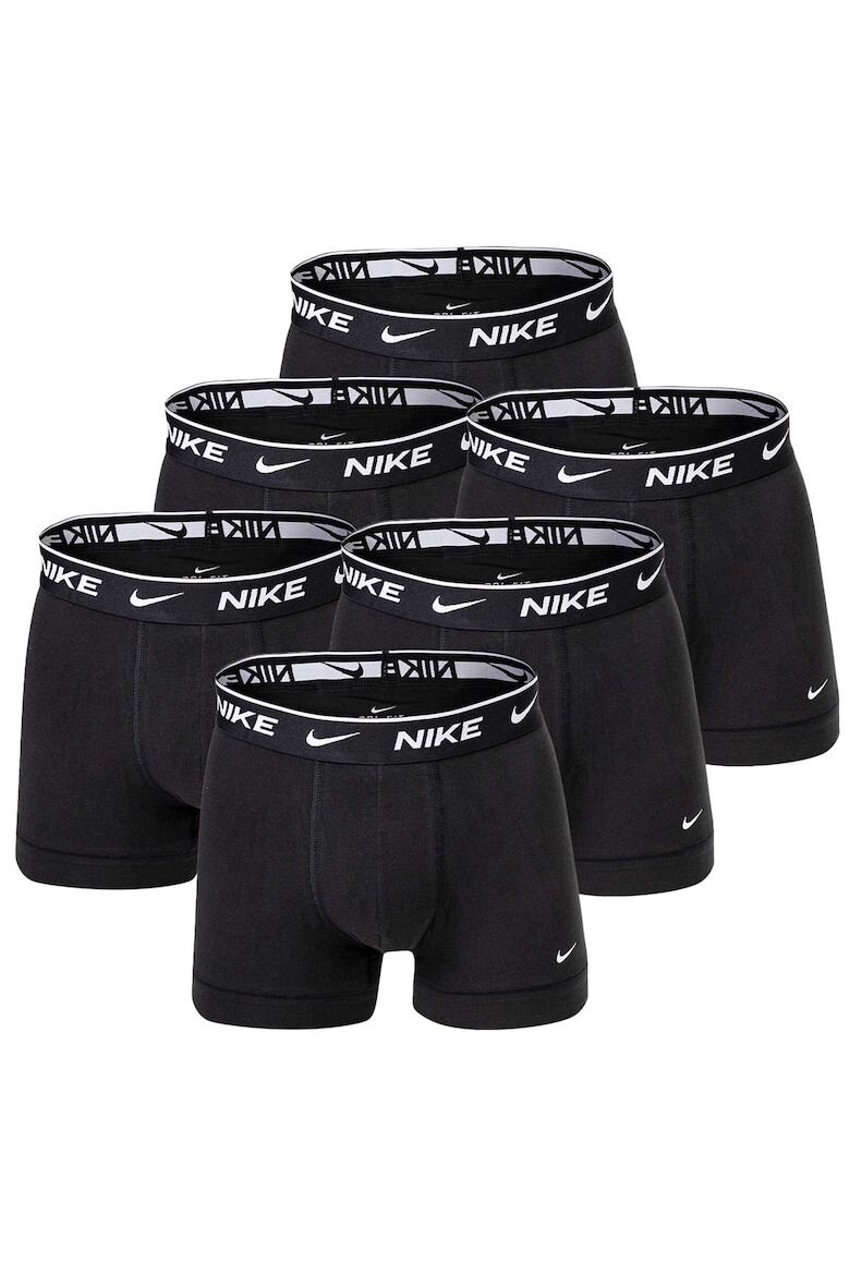 Nike Боксерки с лого на талията - 6 чифта - Черен - Pepit.bg