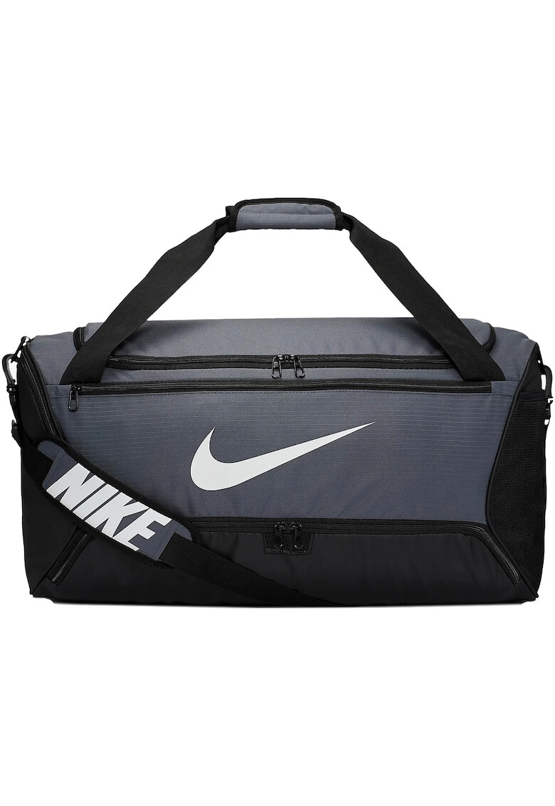 Nike Чанта Duffle Brasilia M Flint Grey/Black/White MISC - Pepit.bg