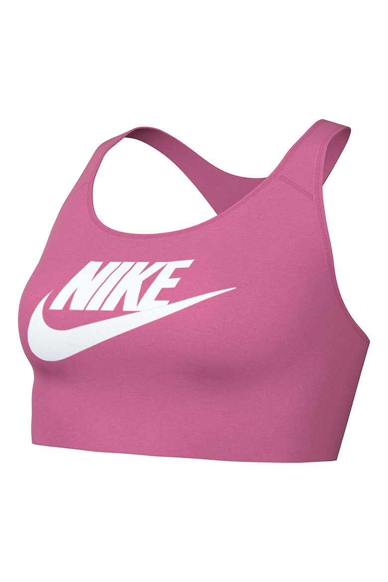 Nike Фитнес бюстие Swoosh с лого и Dri-FIT - Pepit.bg