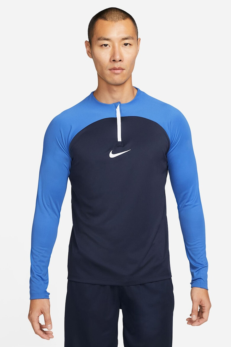 Nike Фитнес блуза Academy с Dri-FIT и къс цип - Pepit.bg