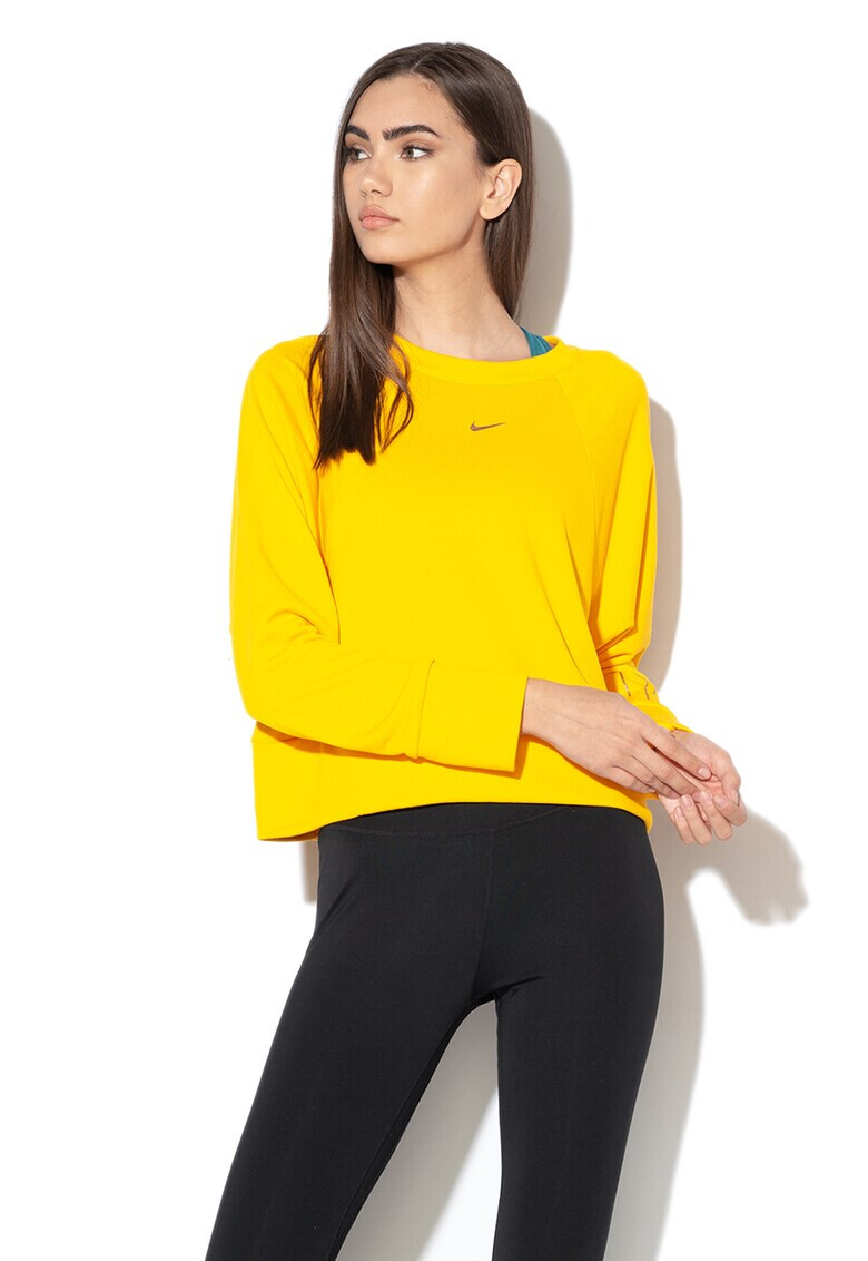 Nike Фитнес къса блуза с Dri-Fit - Pepit.bg