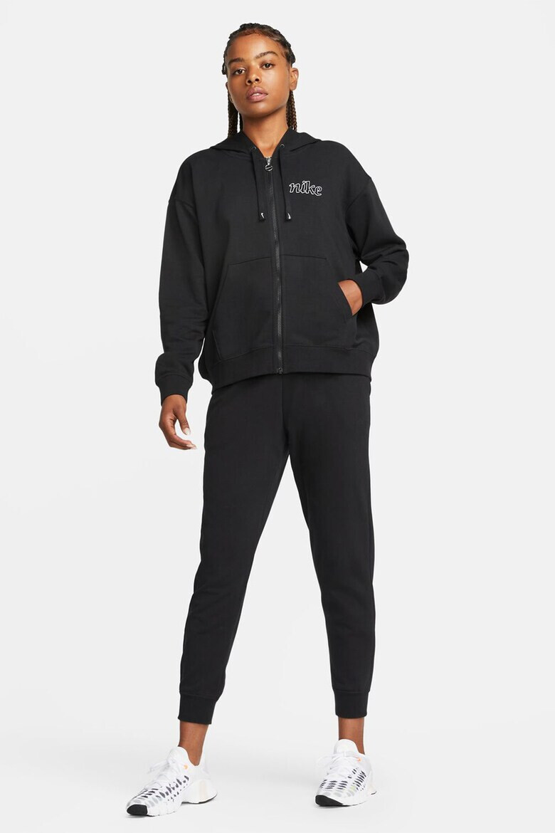 Nike Фитнес худи с цип и лого - Pepit.bg