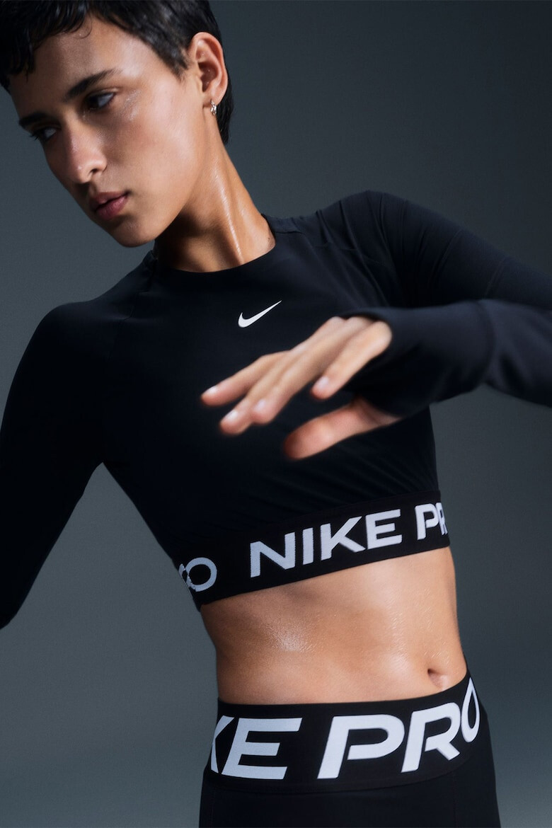 Nike Фитнес къса блуза Pro с Dri Fit - Pepit.bg