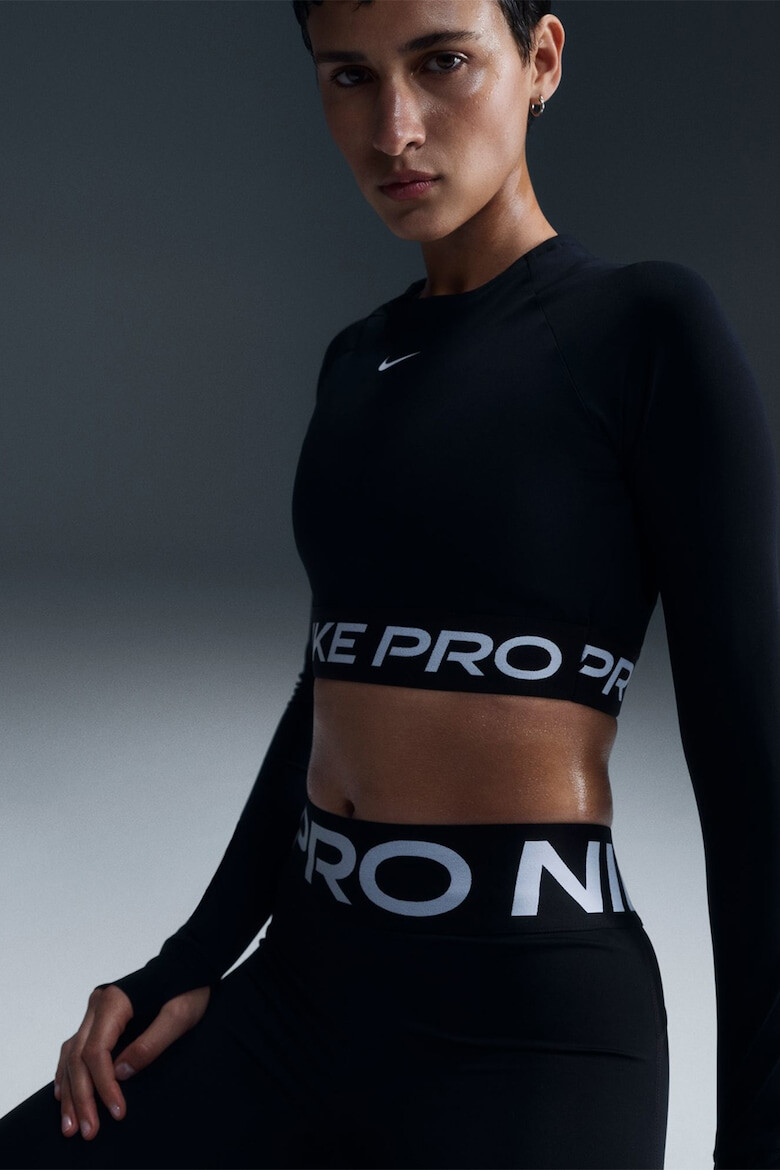 Nike Фитнес къса блуза Pro с Dri Fit - Pepit.bg