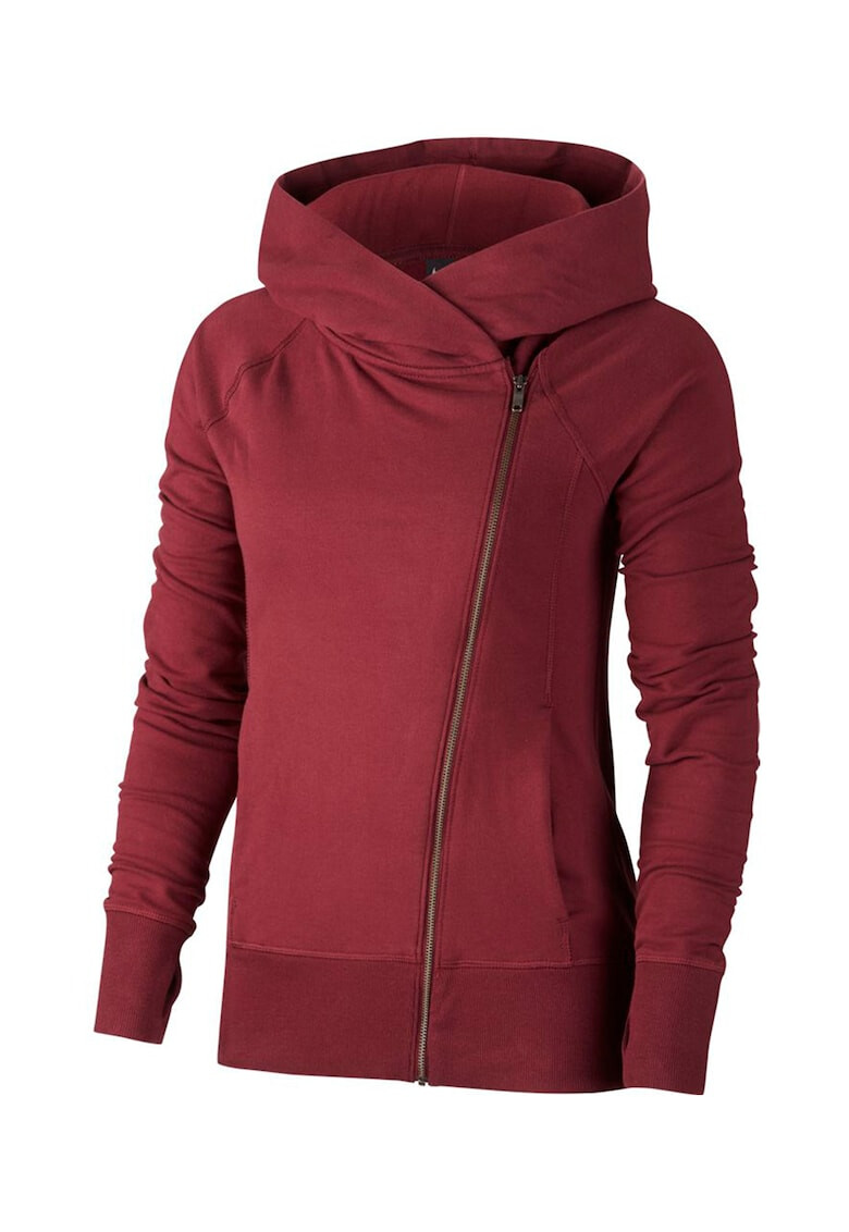 Nike Фитнес суитшърт Essential с асиметричен цип - Pepit.bg