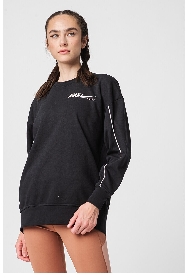 Nike Уголемен фитнес суитшърт Get Fit с Dri-FIT - Pepit.bg