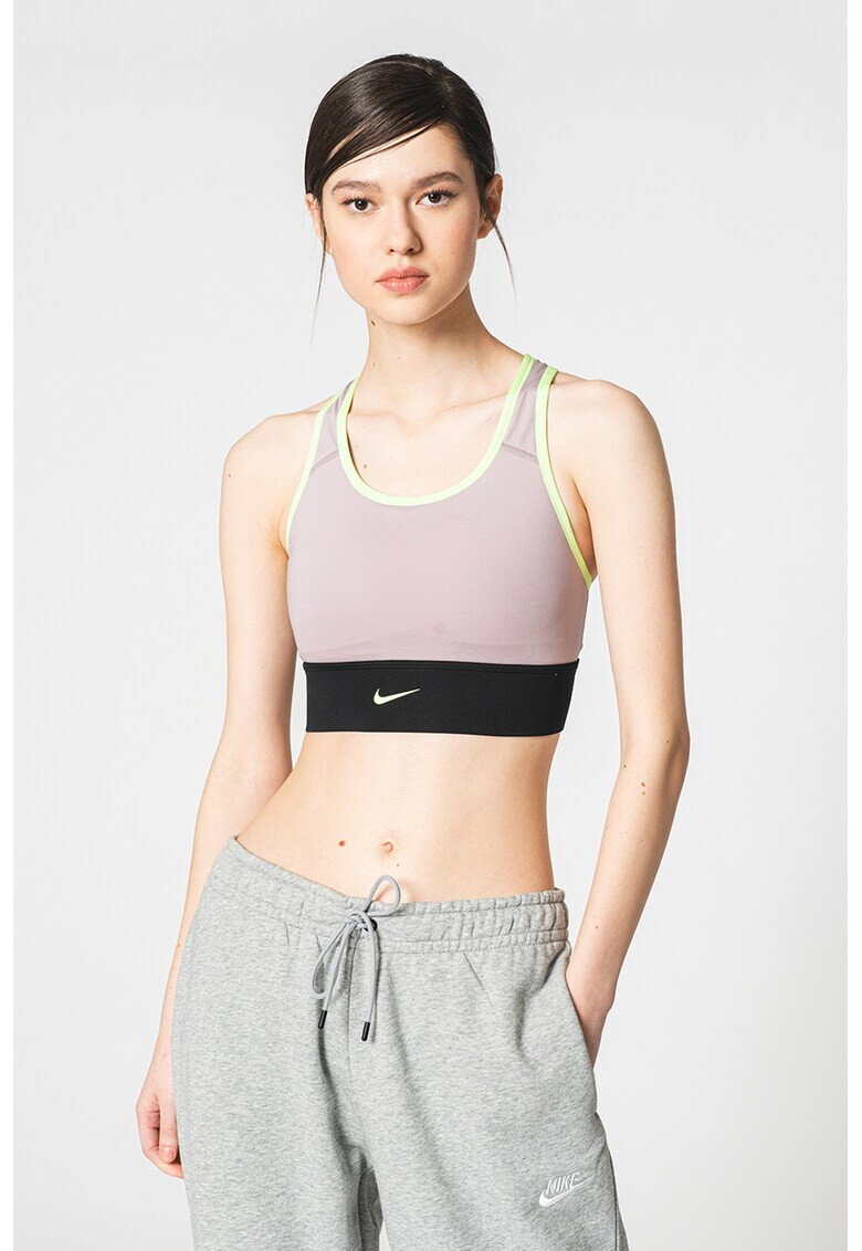 Nike Фитнес сутиен с Dri-FIT и лого - Pepit.bg