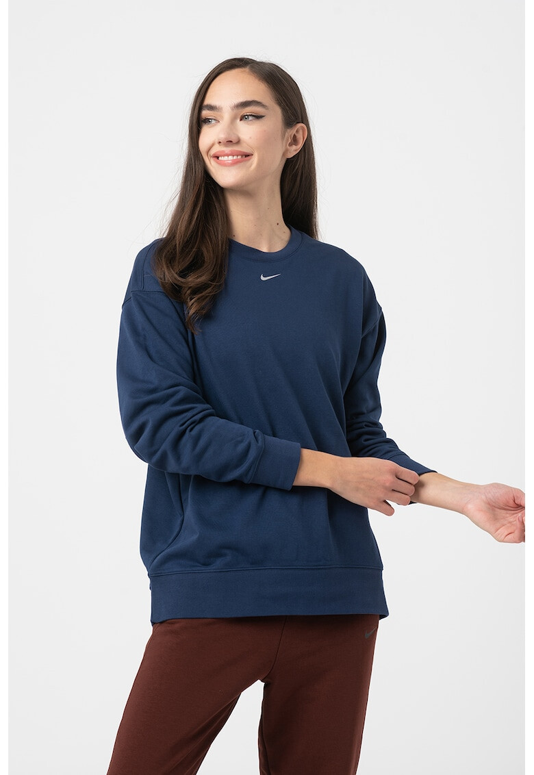 Nike Фтнес суитшърт с Dri-Fit и лого - Pepit.bg