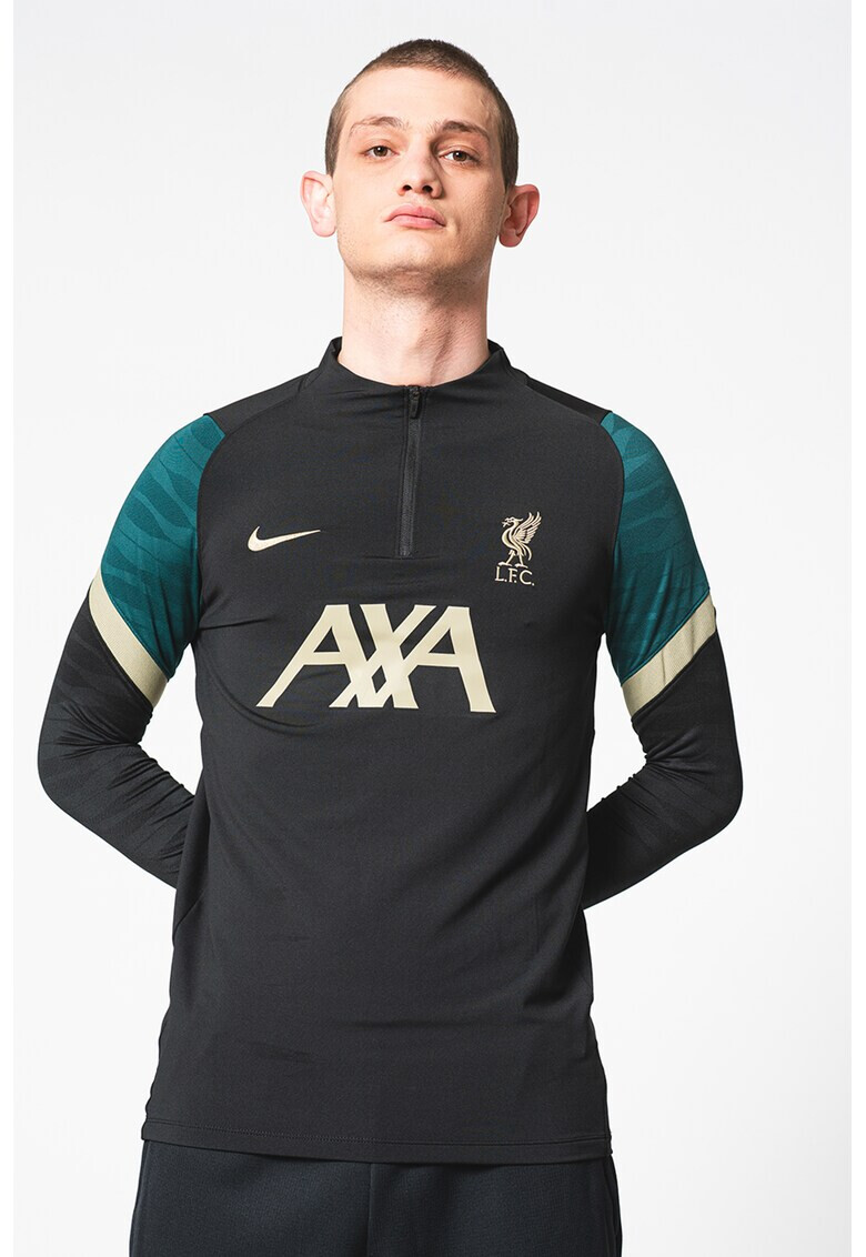 Nike Футболна блуза Liverpool FC Strike с Dri-Fit и къс цип - Pepit.bg