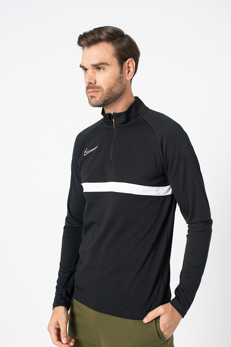 Nike Футболна блуза с Dri-Fit и къс цип - Pepit.bg