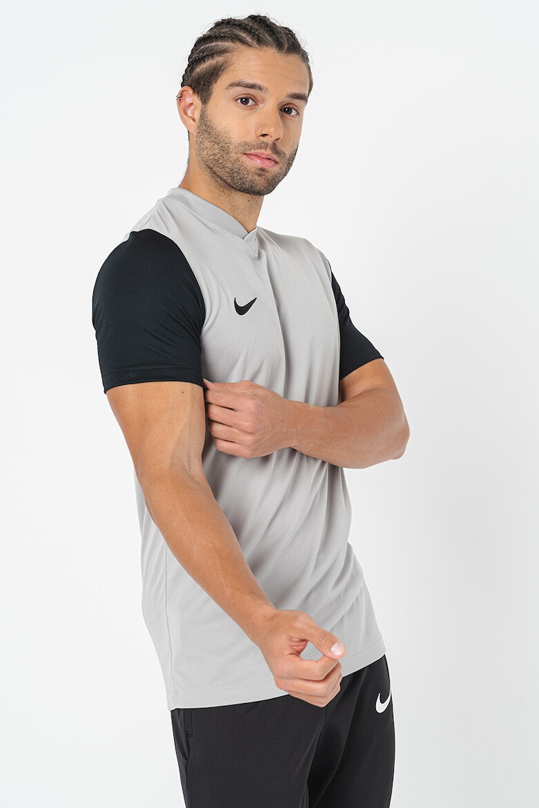 Nike Футболна тениска Tiempo с Dri-FIT с контрастни ръкави - Pepit.bg