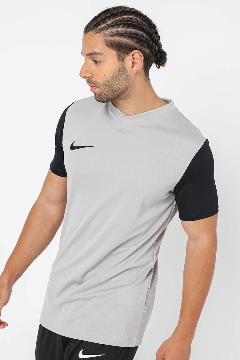 Nike Футболна тениска Tiempo с Dri-FIT с контрастни ръкави - Pepit.bg