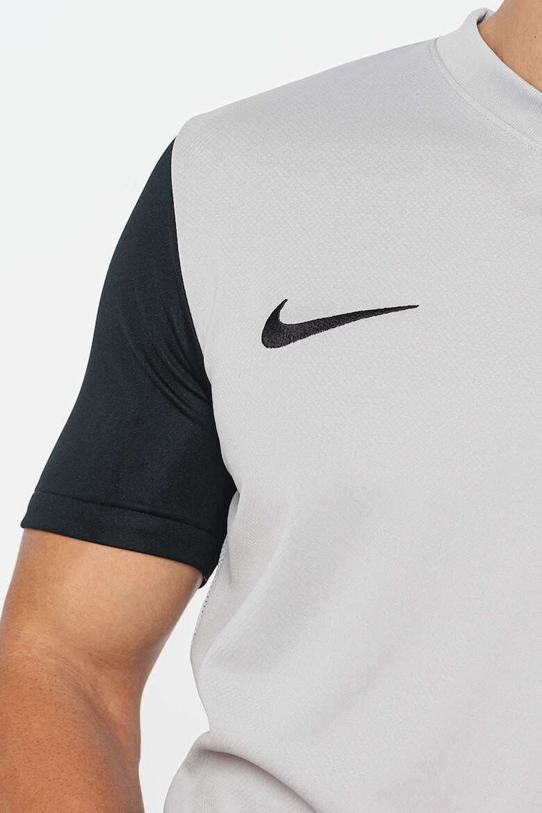 Nike Футболна тениска Tiempo с Dri-FIT с контрастни ръкави - Pepit.bg