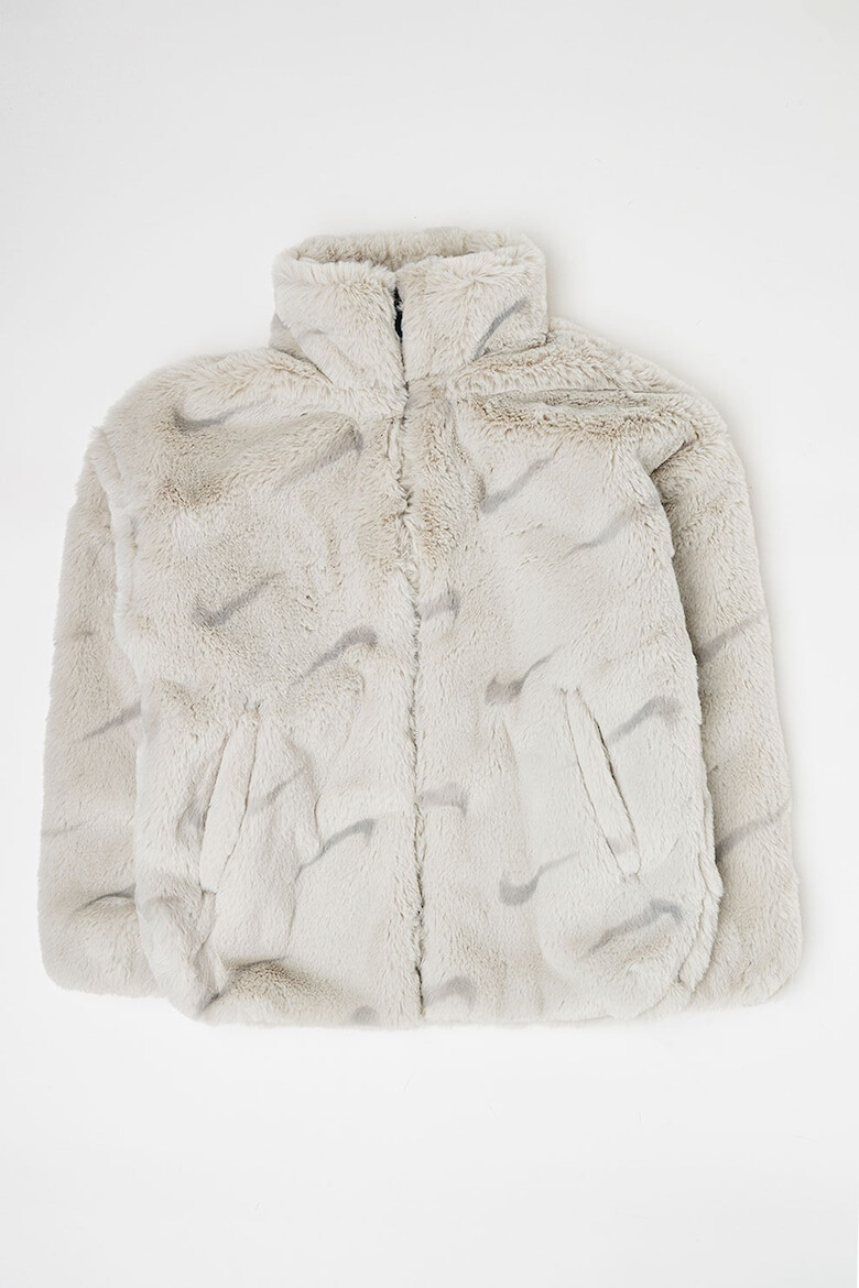 Nike Яке с еко пух и лого - Pepit.bg