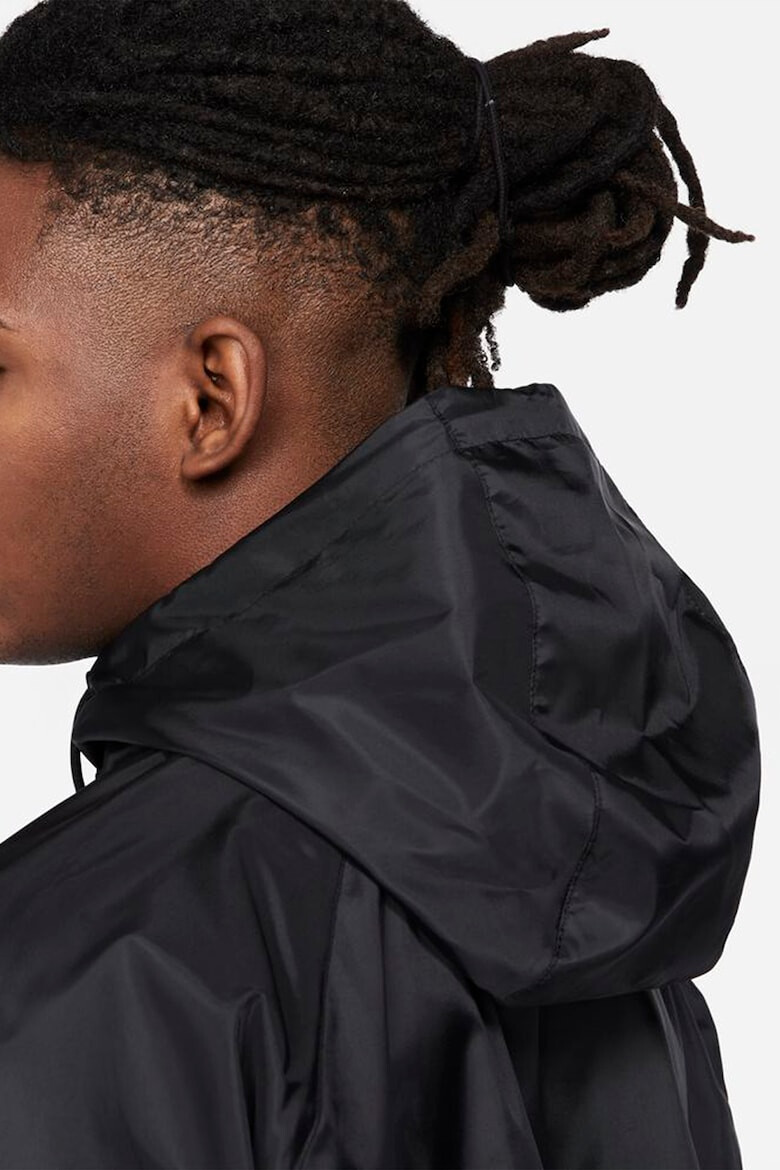 Nike Яке Windrunner с качулка и контрасти - Черен - Pepit.bg