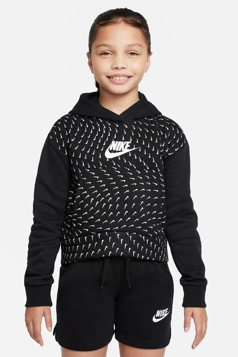 Nike Худи с паднали ръкави и лого - Pepit.bg