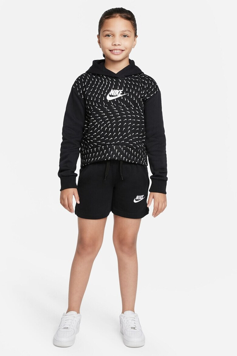 Nike Худи с паднали ръкави и лого - Pepit.bg