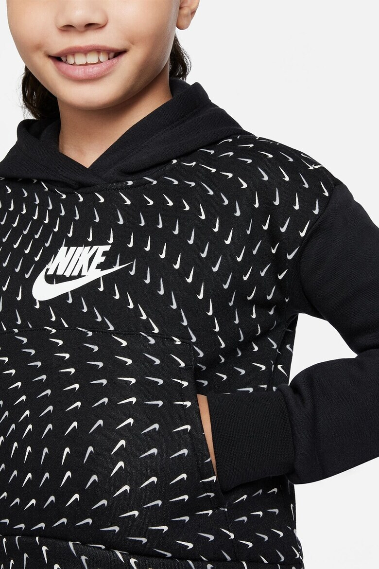 Nike Худи с паднали ръкави и лого - Pepit.bg