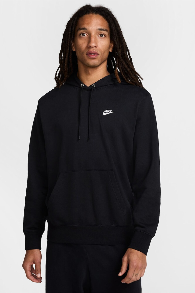 Nike Худи с памук и лого - Черен - Pepit.bg