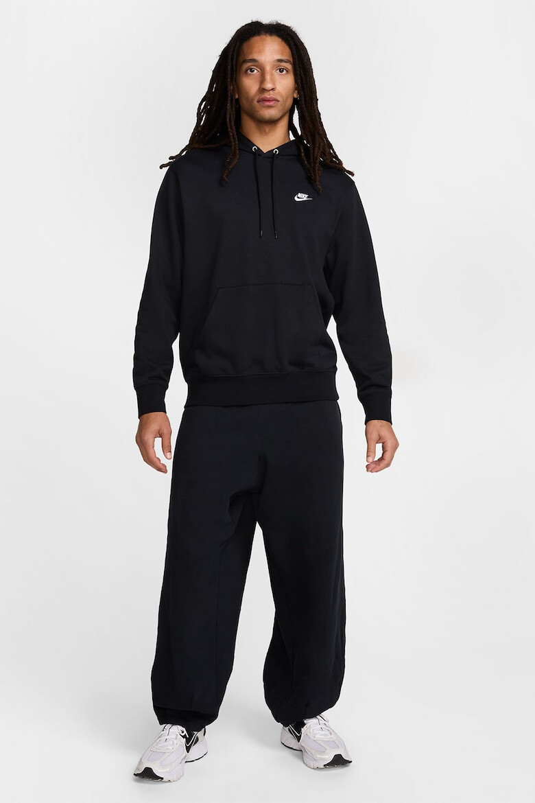 Nike Худи с памук и лого - Черен - Pepit.bg