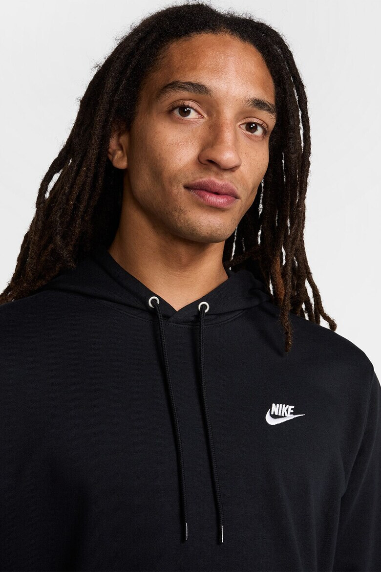 Nike Худи с памук и лого - Черен - Pepit.bg